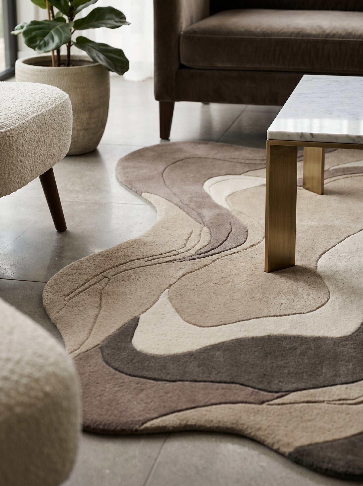 Stonefield Ivory Marble Rug