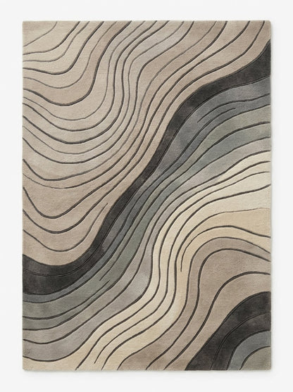 Kenmore Beige Marble Rug