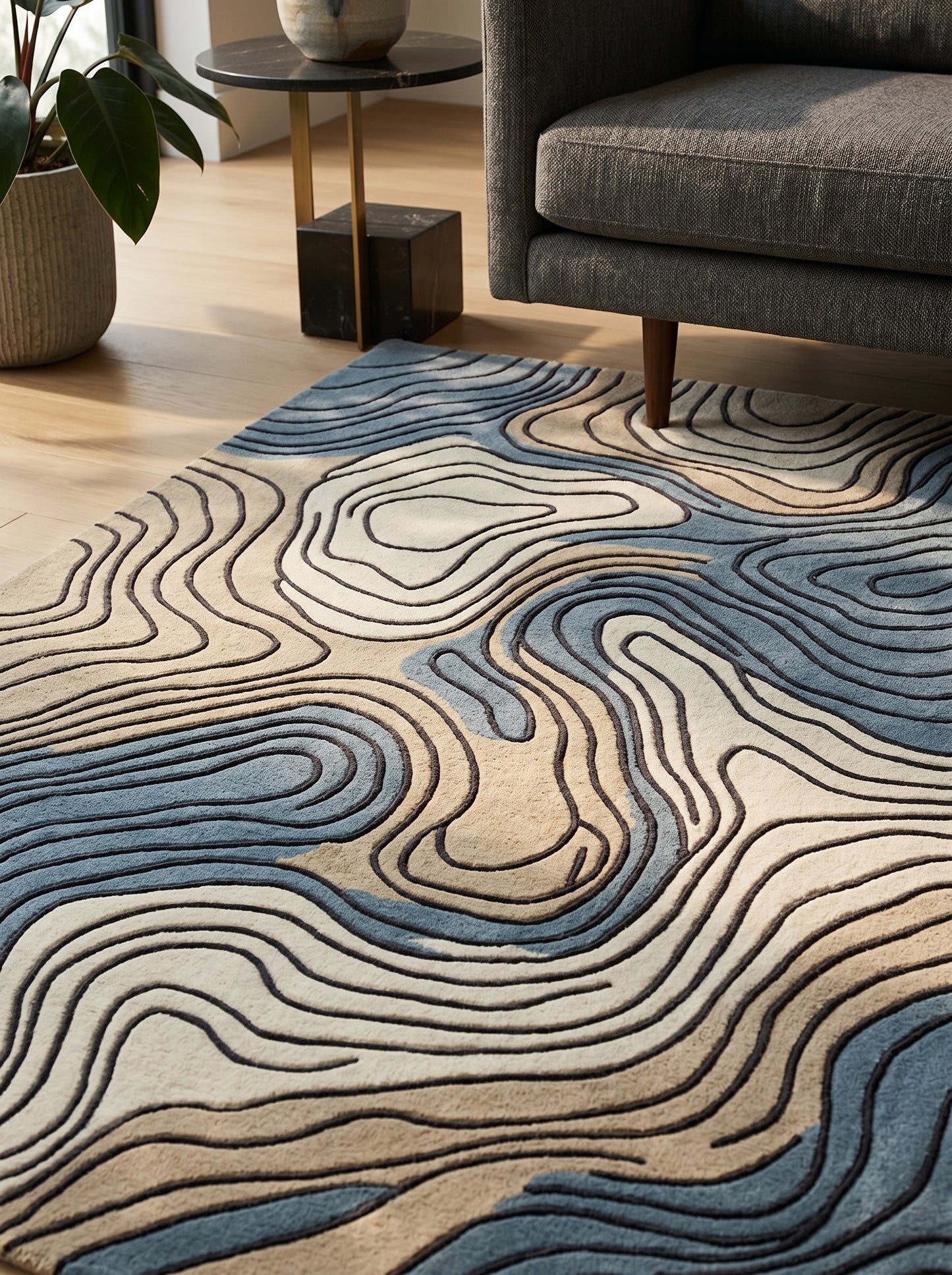 Queensmere Ivory Marble Rug