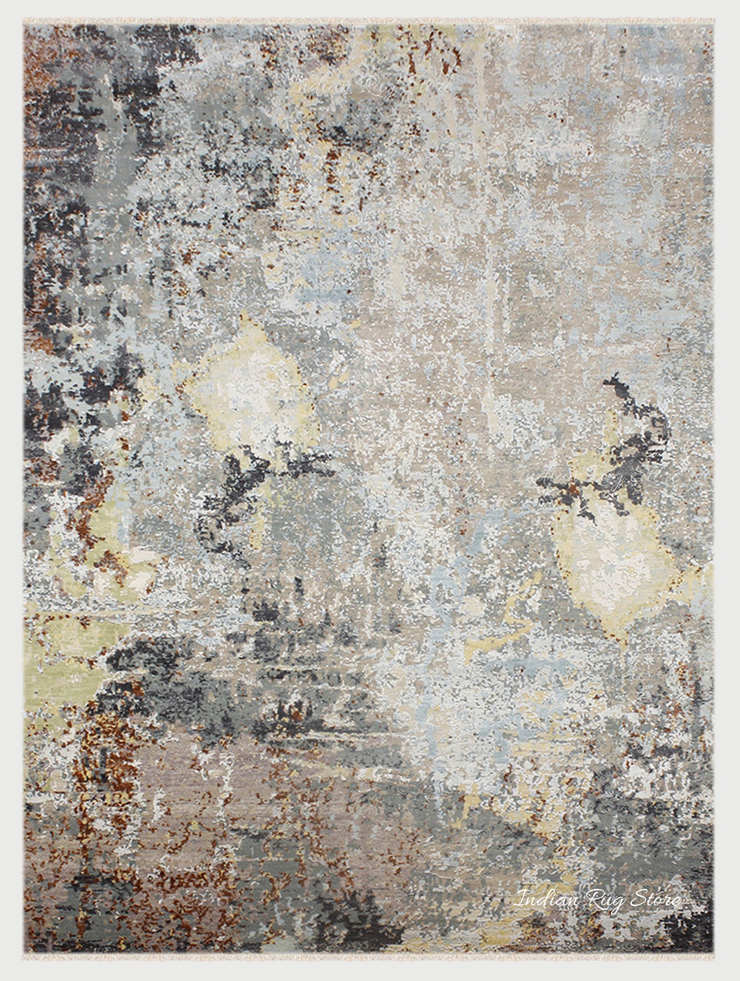 Modern Multicolor Hand Tufted Artistic Farm Area Rug