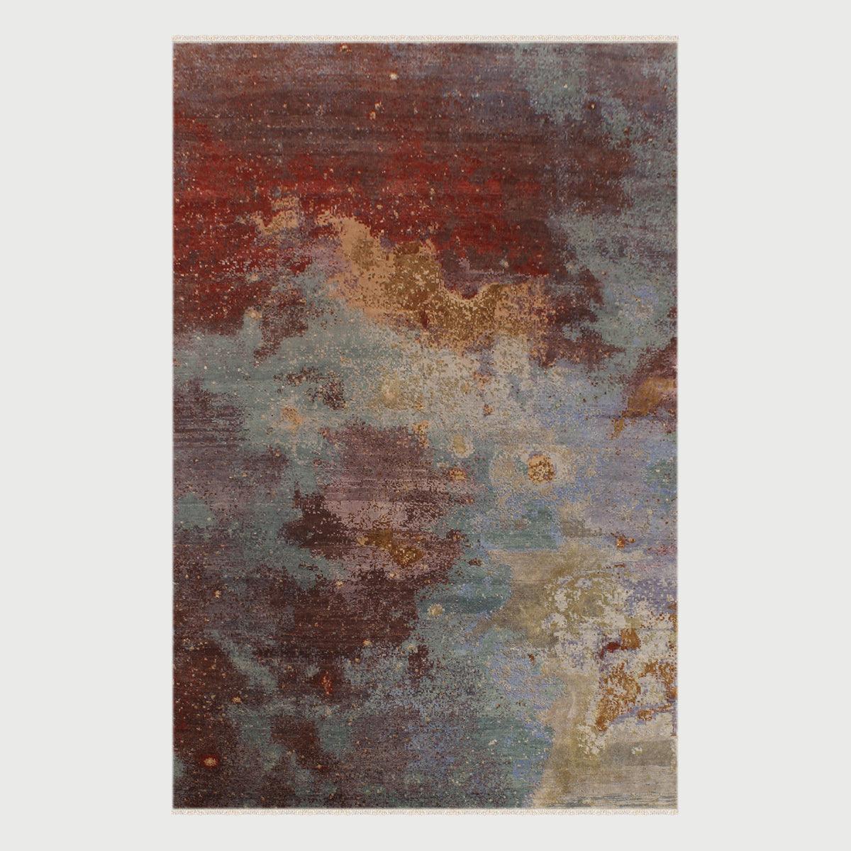 Indian Hand Tufted Soft Wool Multicolor Modern Area Rug - Indian Rug Store