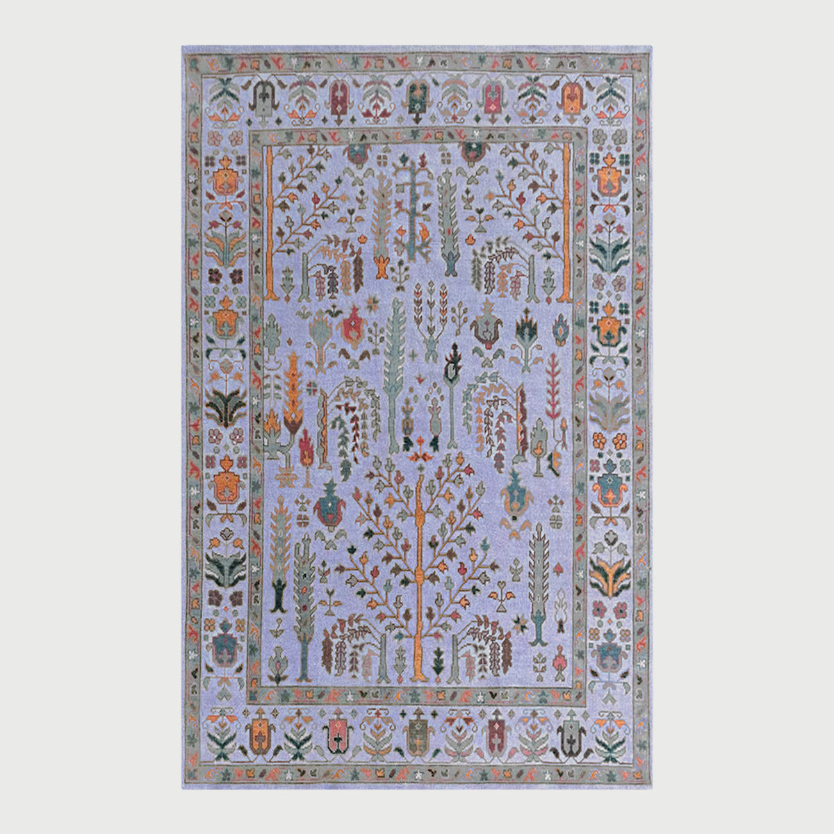 Hand Knotted Multicolor Trendy Home Decor Large Area Rug - Indian Rug Store