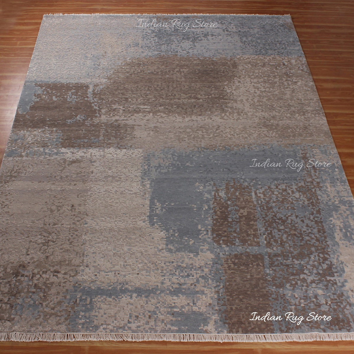 Handmade Gray Living Area Traditional  Wool Area Rug