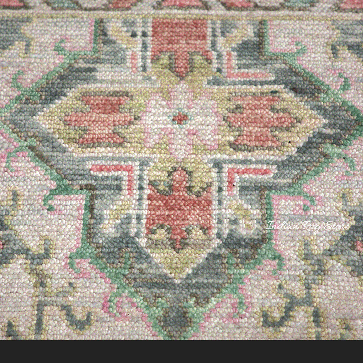Oushak Wool Traditional Hand Knotted Bedroom Rug