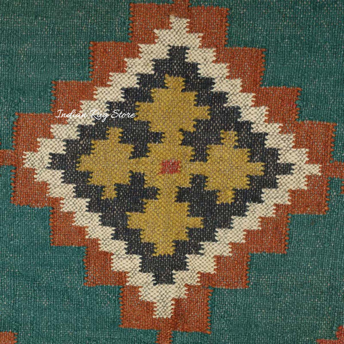 Hand Woven Bordered Multicolor Farmhouse Area Rug