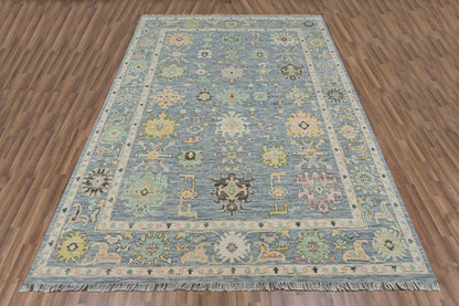 Gray Multicolor Wool Hand Knotted Home Decor Rug