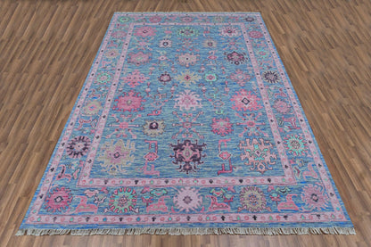 Dining Room Blue Multicolor Wool Entryway Area Rug