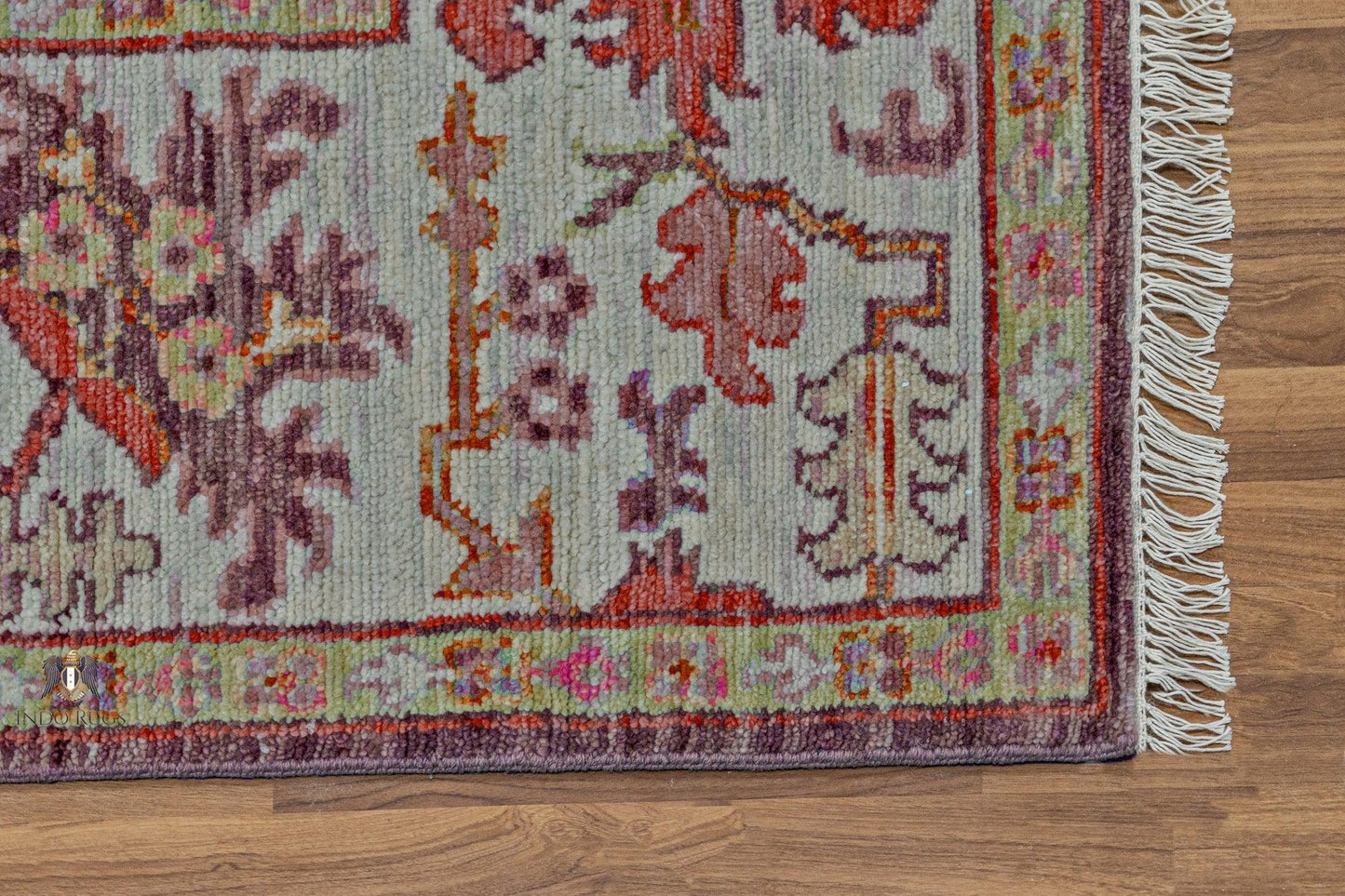 Purple Hand Knotted Turkish wool Kitchen Area Rug