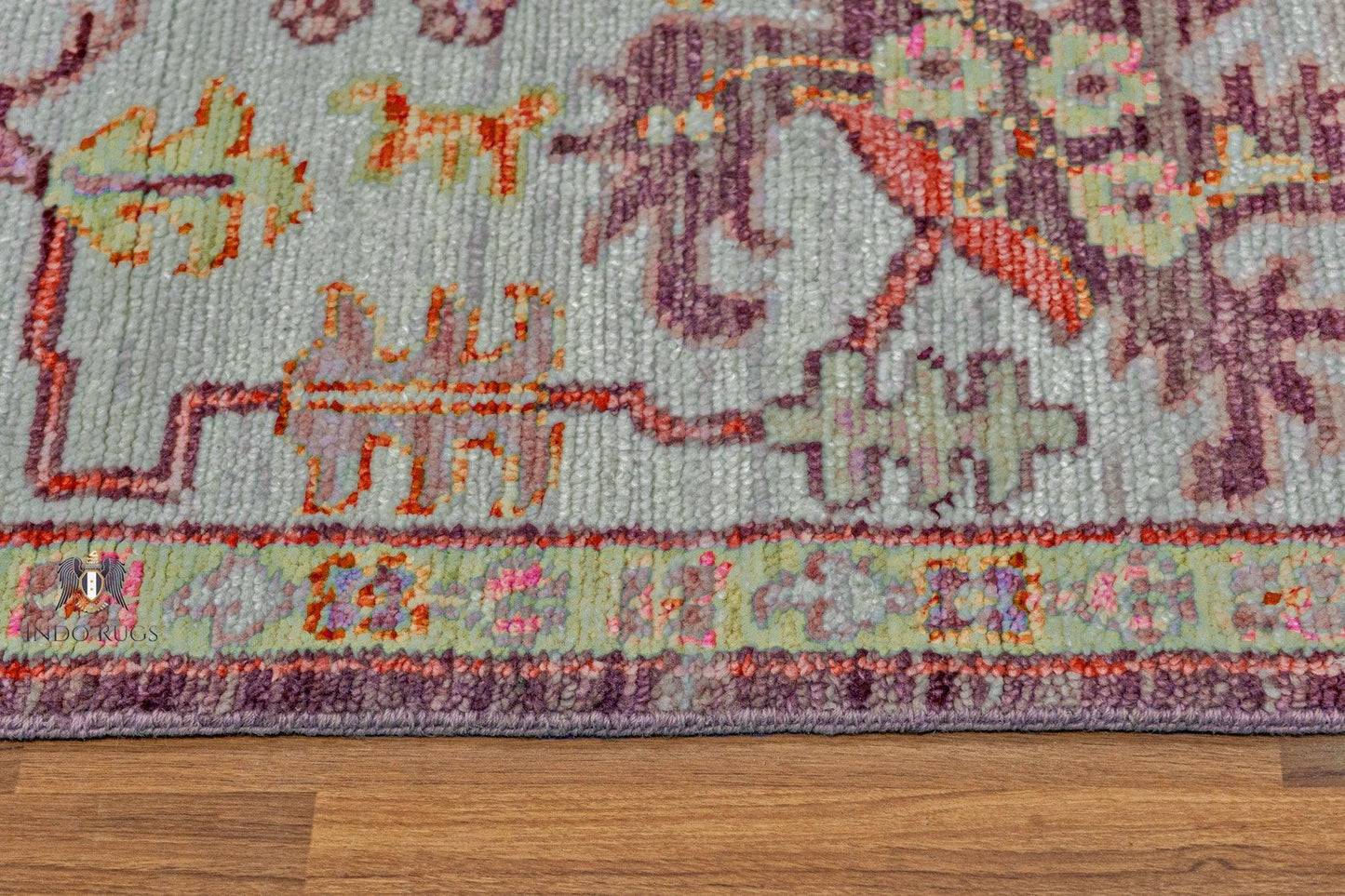 Purple Hand Knotted Turkish wool Kitchen Area Rug