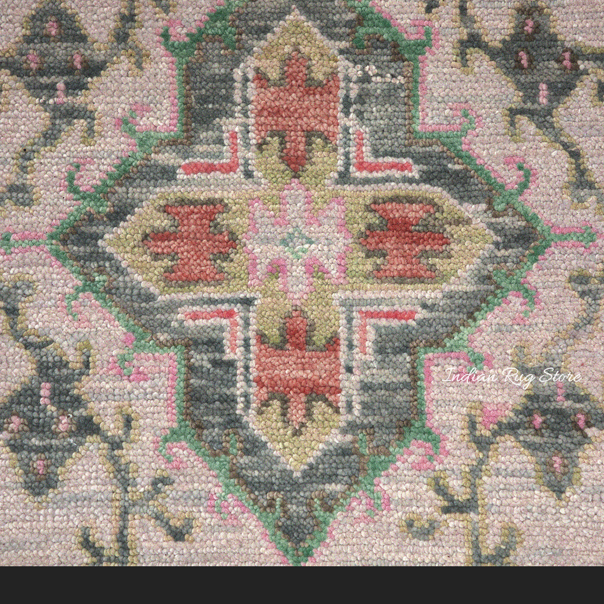 Oushak Wool Traditional Hand Knotted Bedroom Rug