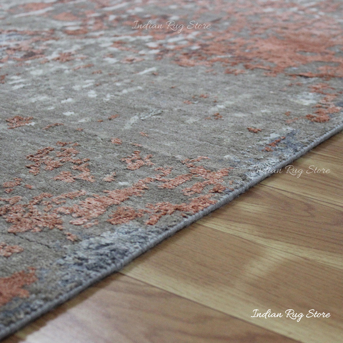 Gray Traditional Hand Knotted Outdoor Large  Area Rug