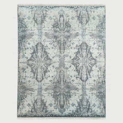 Hand Knotted Green Traditional Indoor Large Area Rug - Indian Rug Store