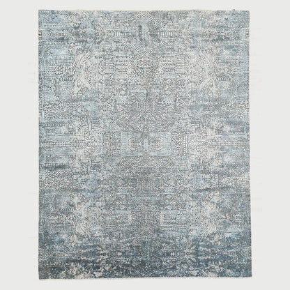 Hand Knotted Grey Classical Indoor Large Area Rug - Indian Rug Store