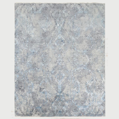 Hand Knotted Grey Oriental Outdoor Large Area Rug - Indian Rug Store