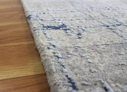 Beautiful Indian Hand Knotted Blue Entrance Area Rug - Indian Rug Store