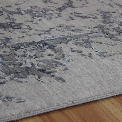 Hand Knotted Soft Wool Gray Modern Floral Area Rug - Indian Rug Store