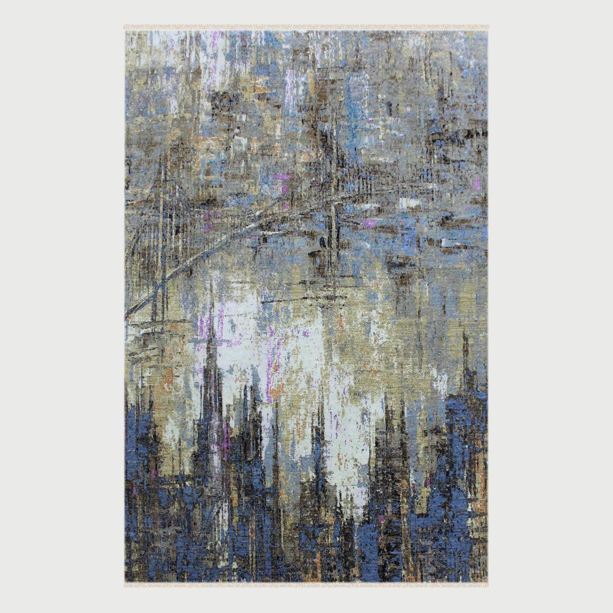 Hand Tufted Multicolor Modern Dining Large Area Rug - Indian Rug Store