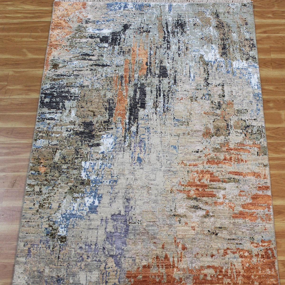 Hand Tufted Multicolor Beautiful Eco Friendly Modern Area Rug - Indian Rug Store