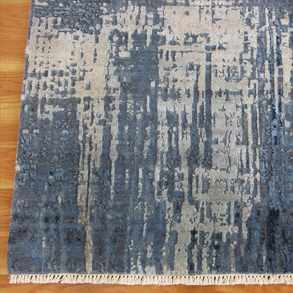 Indian Soft Wool Hand Tufted Modern Blue Large Area Rug - Indian Rug Store