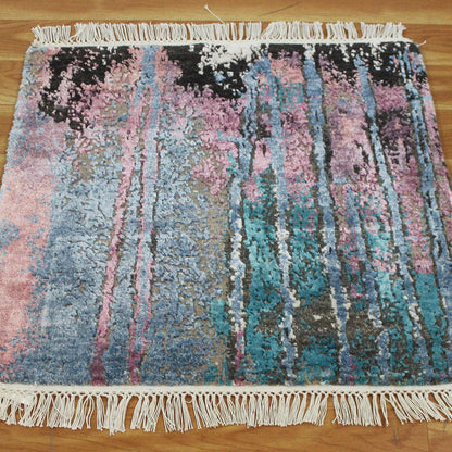 Hand Tufted Multicolor Attractive Customisable Rug - Indian Rug Store