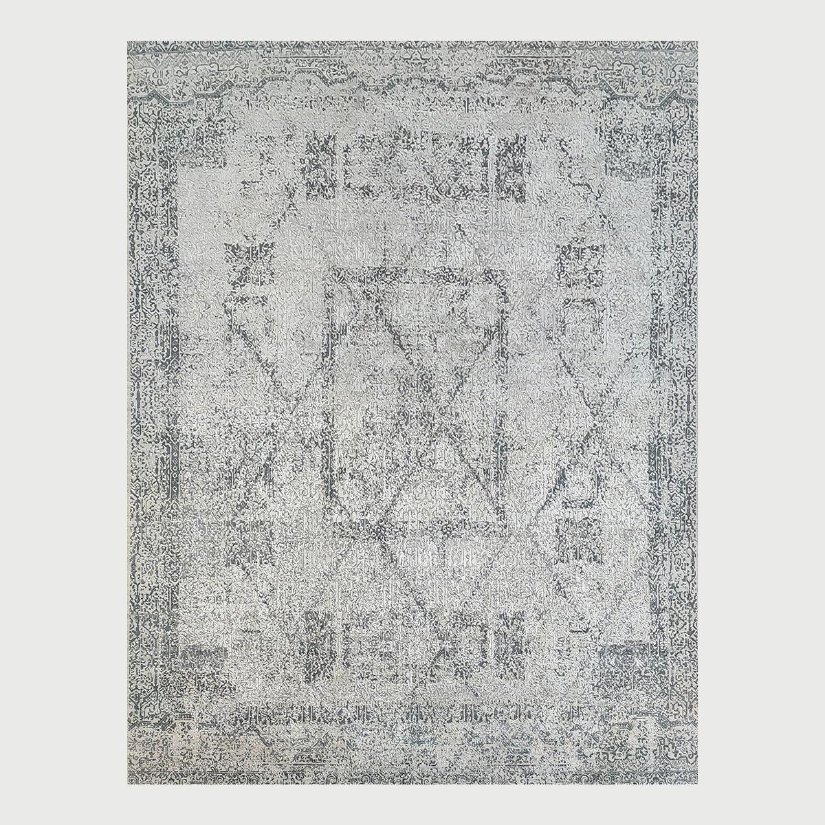 Hand Knotted Multicolor Gray Trendy Large Area Rug - Indian Rug Store