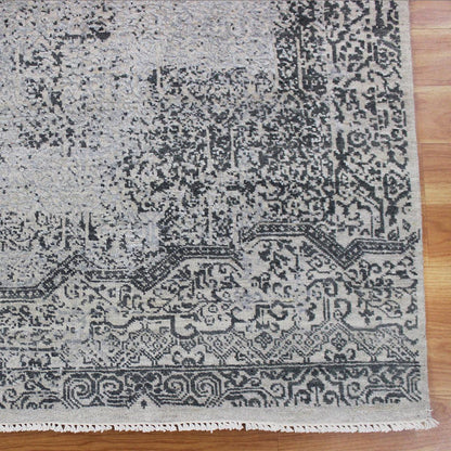 Hand Knotted Multicolor Gray Trendy Large Area Rug - Indian Rug Store