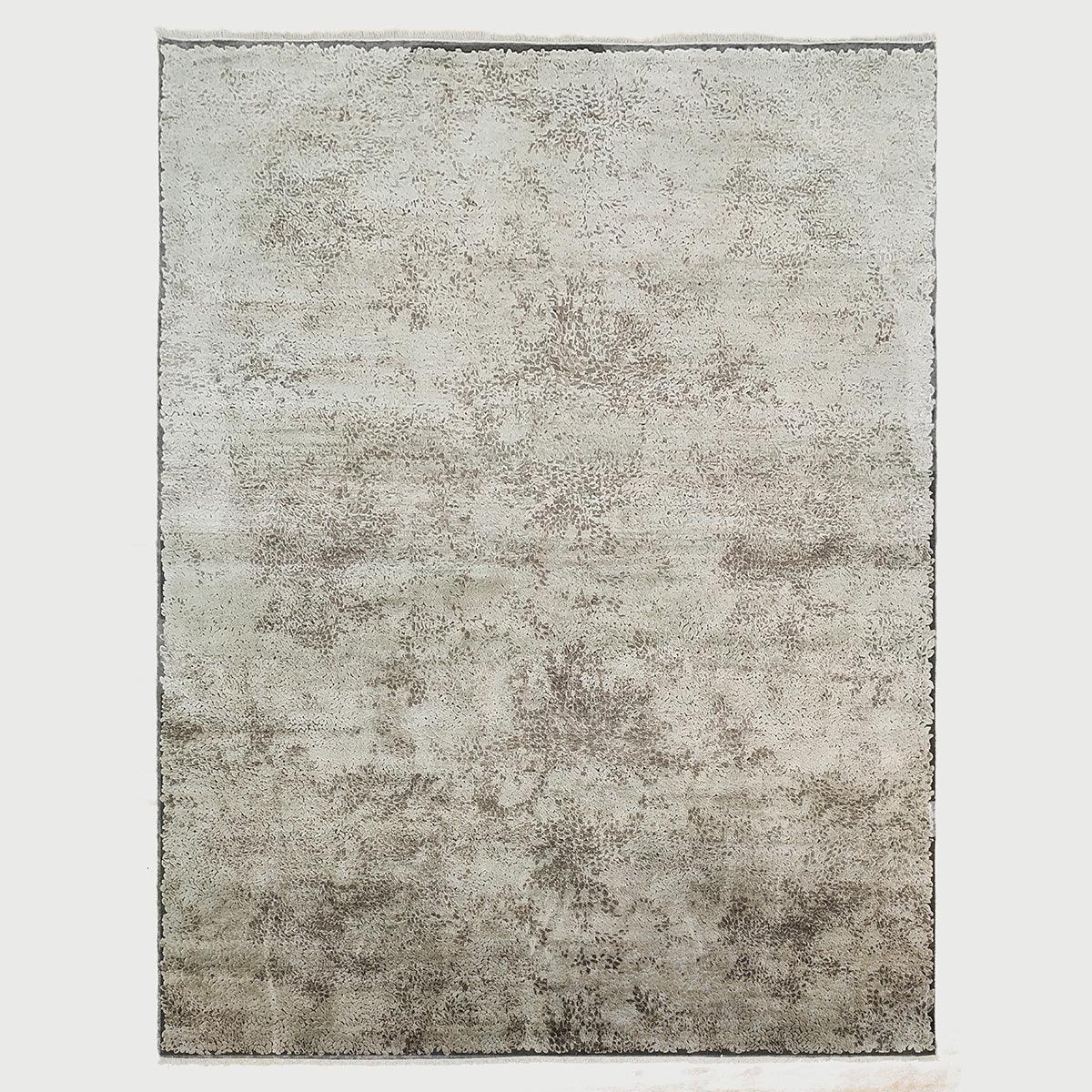 Hand Knotted Gray Trendy Indian Living Area Rug - Indian Rug Store