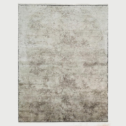 Hand Knotted Gray Trendy Indian Living Area Rug - Indian Rug Store