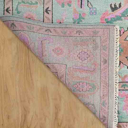 Eco Friendly Pink Farmhouse Handmade Wool Rug Z-53