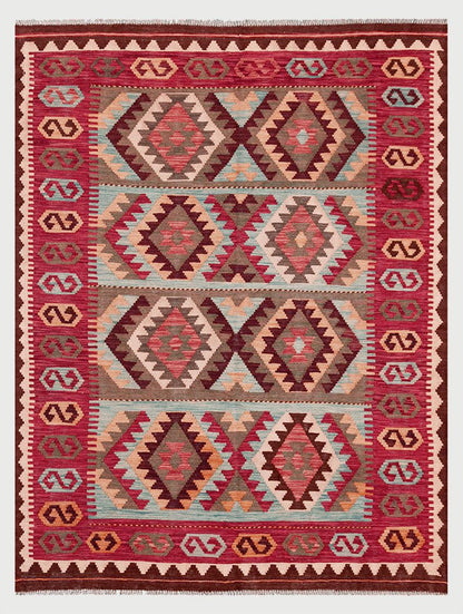 Hand Woven Cotton Kilim Area Rug For Living Room CK-509