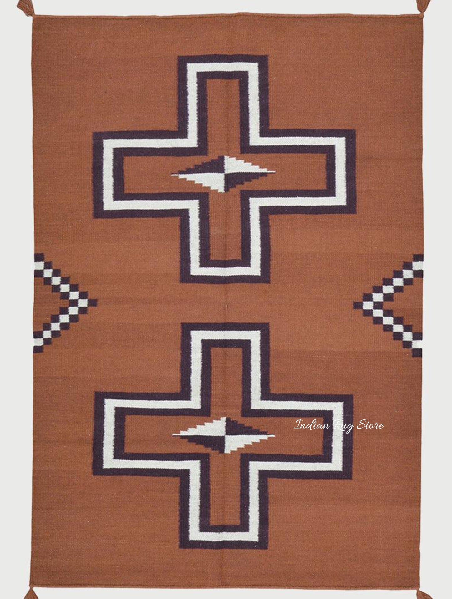 Indian Hand Woven Cotton Kilim Rug For Home Decorative CK-510