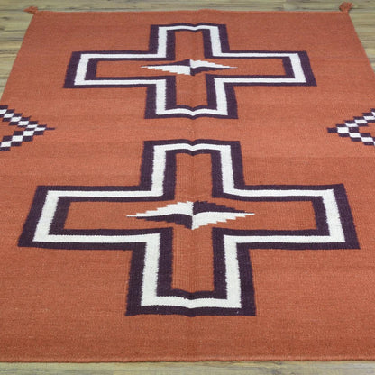 Indian Hand Woven Cotton Kilim Rug For Home Decorative CK-510