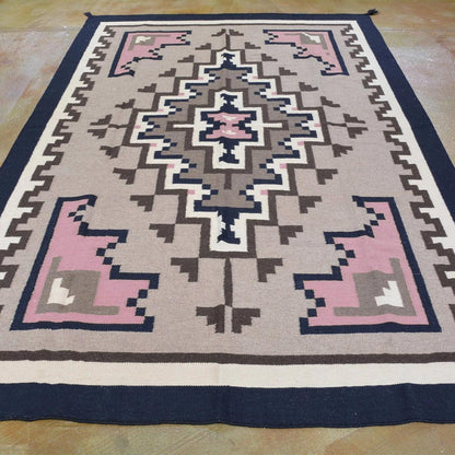 Indian Gray Hand Woven Cotton Kilim Rug For Large Area CK-525