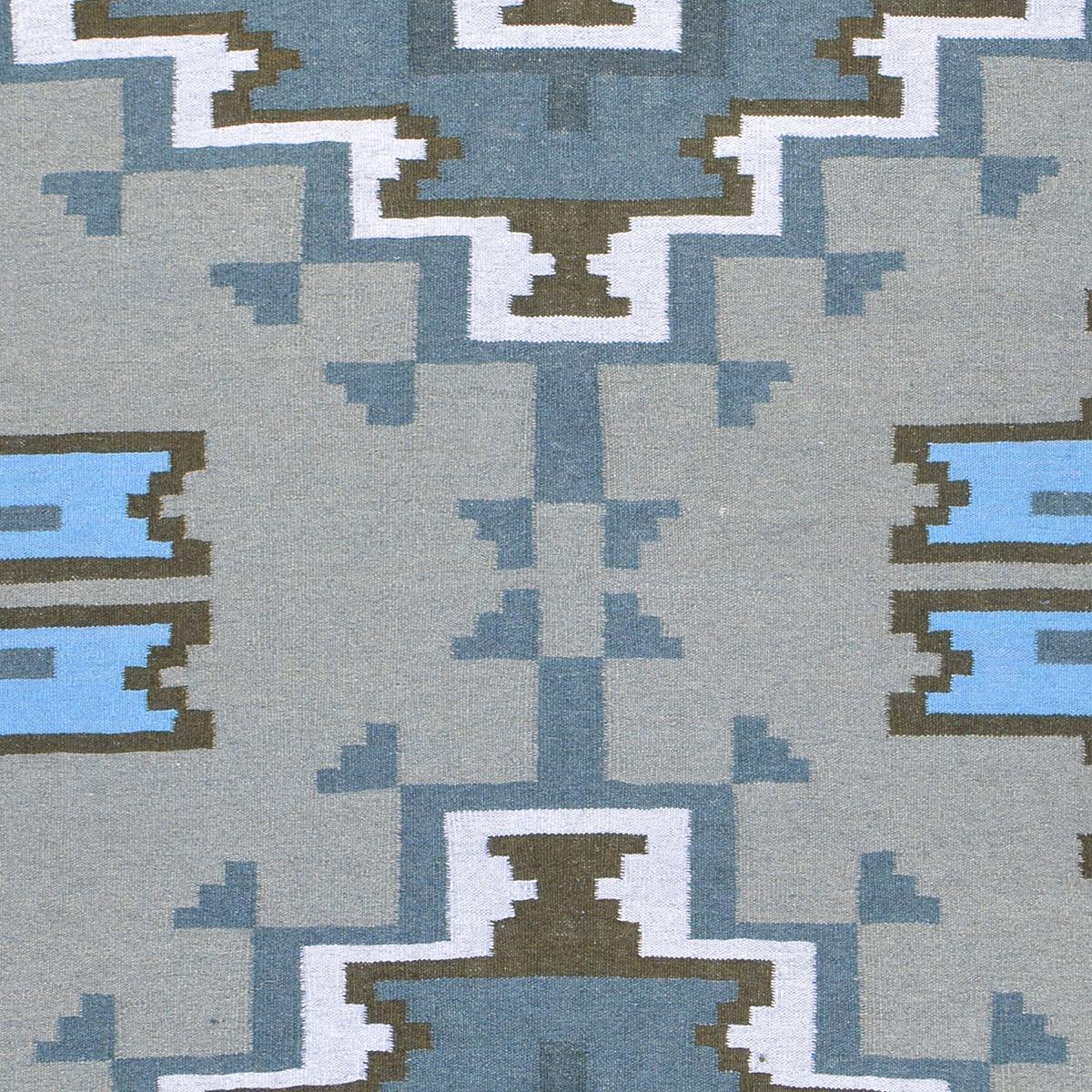 Hand Woven Cotton Kilim Area Rug For Living Room CK-544