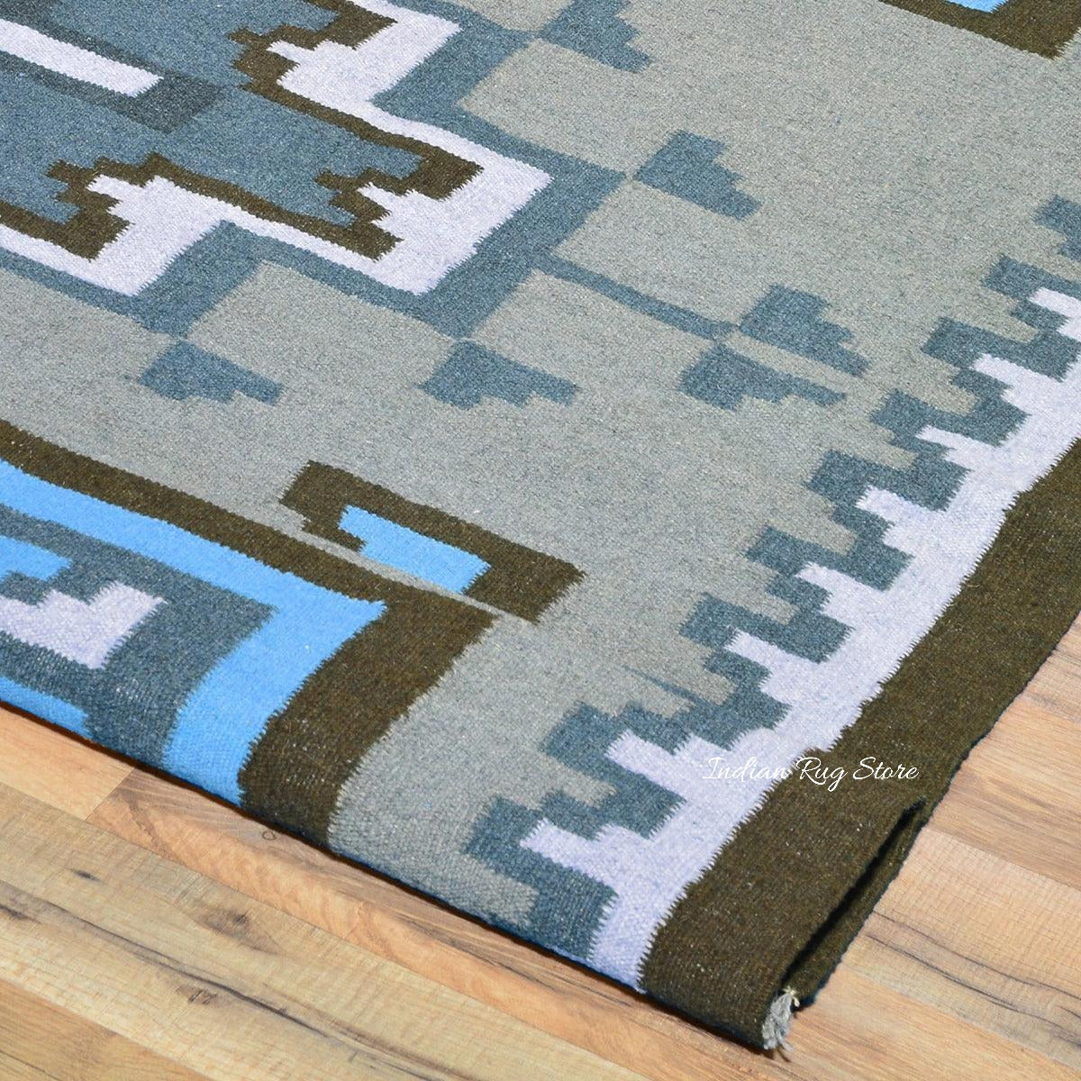 Hand Woven Cotton Kilim Area Rug For Living Room CK-544