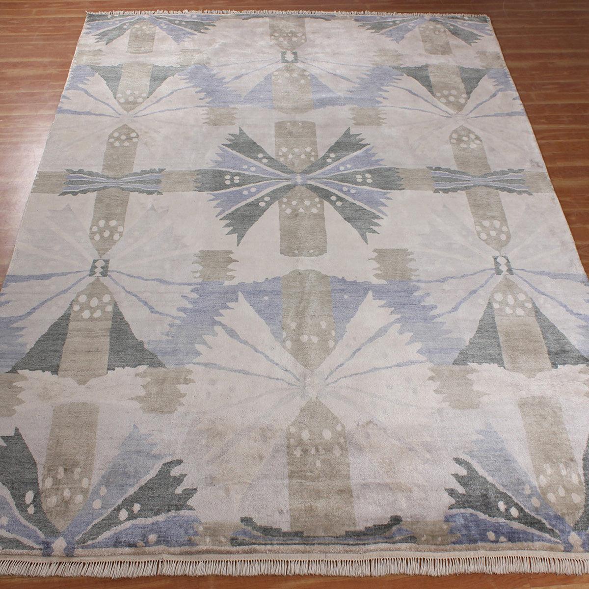 Hand Tufted Wool Bedroom Hall Room Multicolor Rug