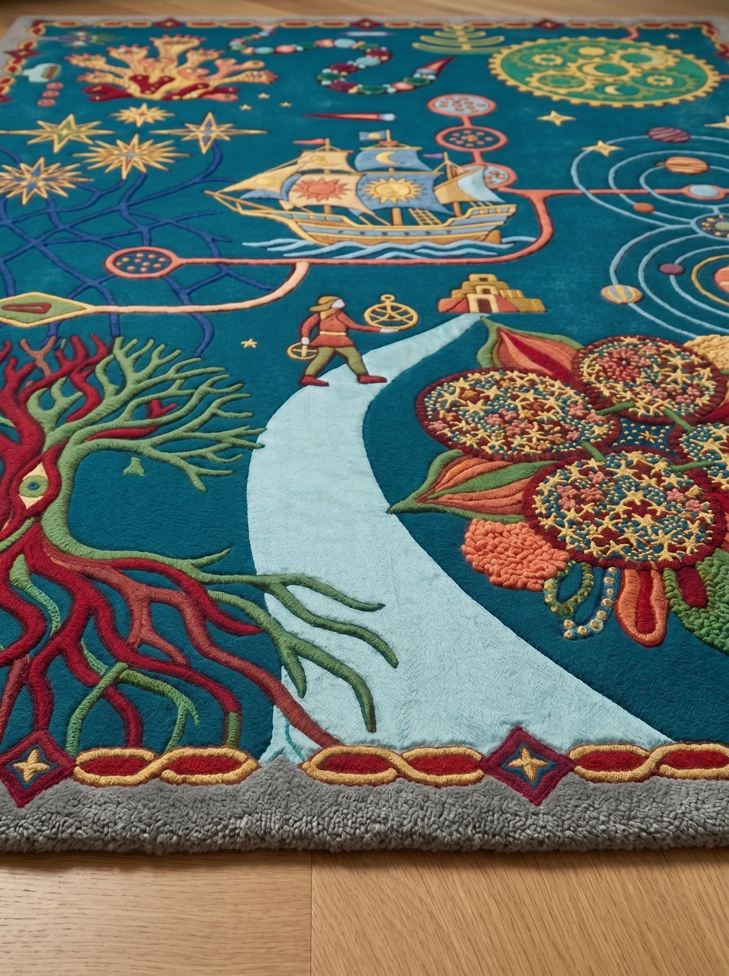 Inverness Blue Vein Rug