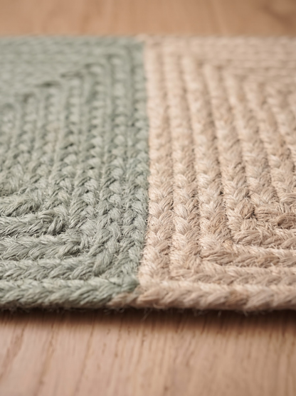 Handcrafted Eucalyptus Green Stair Treads, Natural Organic Modern Step Mats
