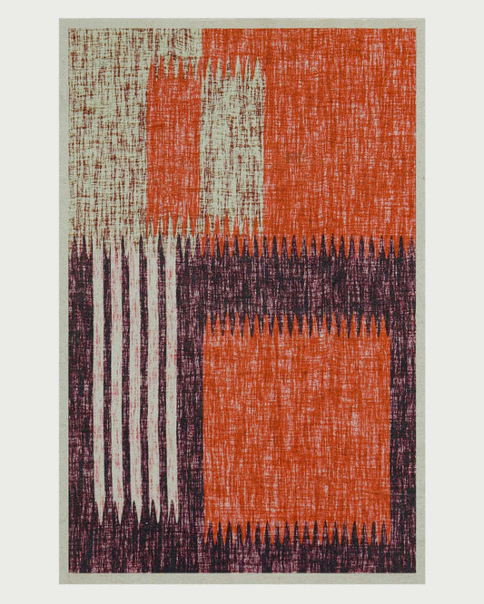 Handloom Multicolor Home Decor Indian Abstract Cotton Area Rug DGP-21