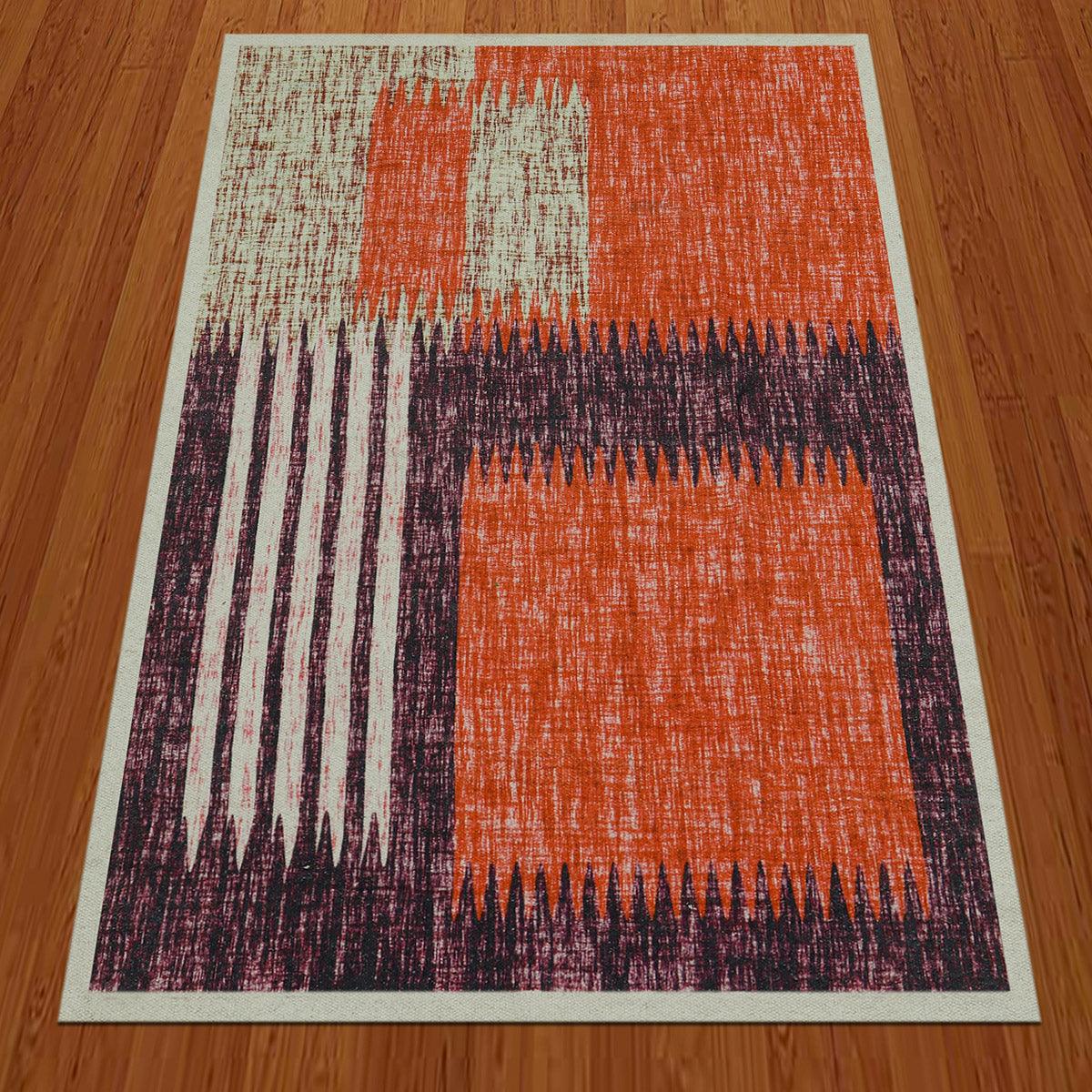 Handloom Multicolor Home Decor Indian Abstract Cotton Area Rug DGP-21