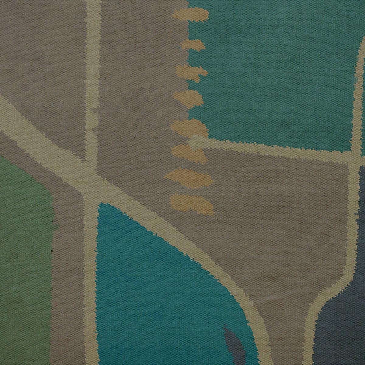 Modern Green Handmade Living Room Cotton Modern Rug DGP-28