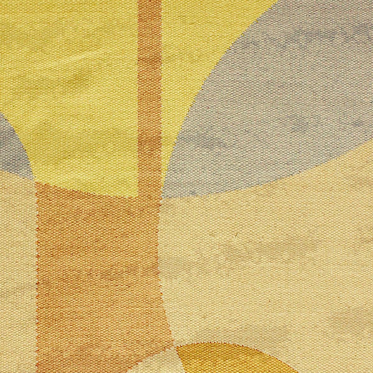 Attractive Yellow Farmhouse Handmade Indian Cotton Rug DGP-30