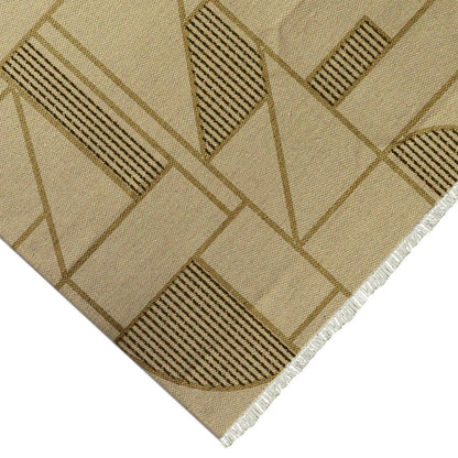 Indian Brown Handmade Abstract Modern Outdoor Area Rug DGP-33