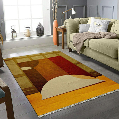 Eco Friendly Multicolor Cotton Handmade Abstract Modern Area Rug DGP-40