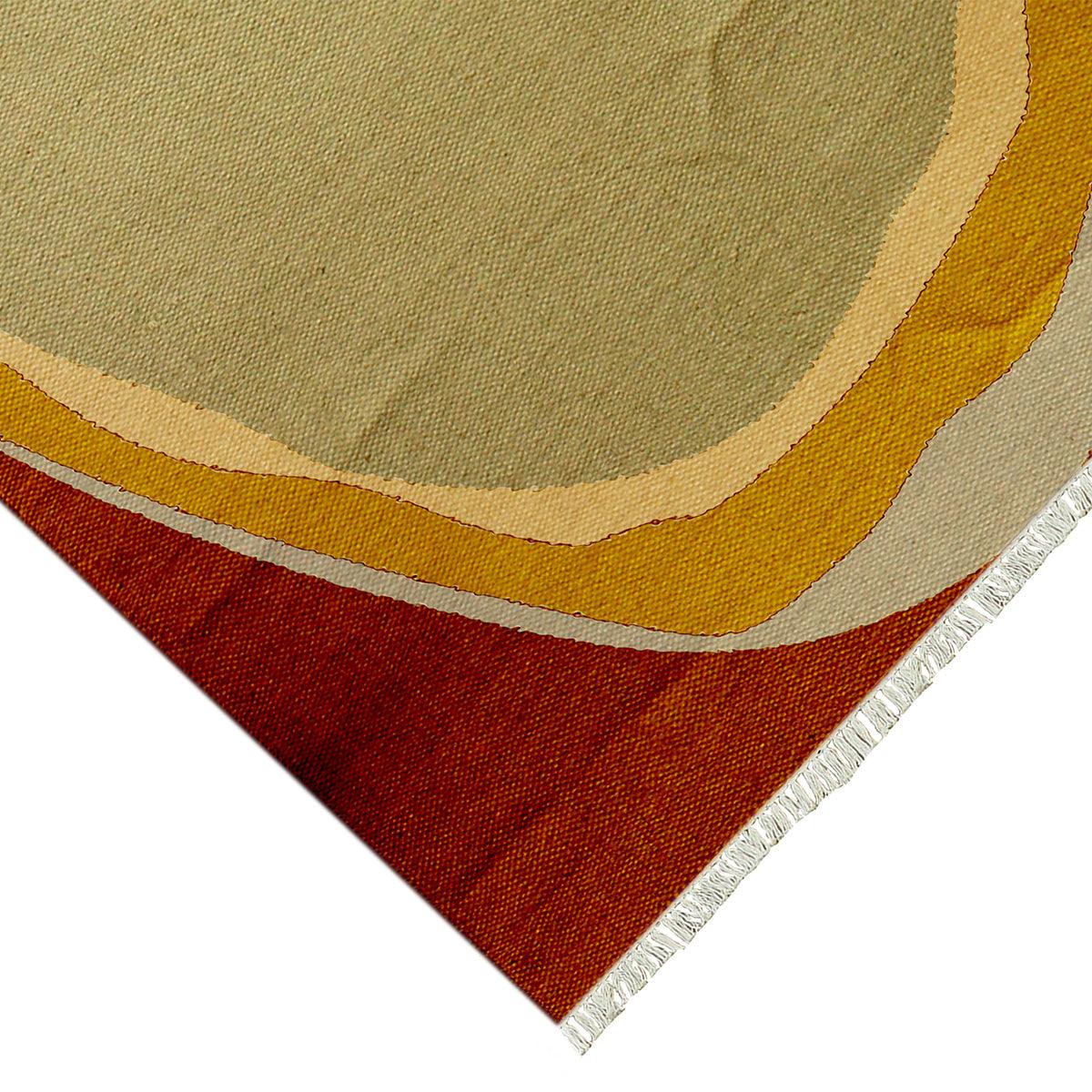 Eco Friendly Red Abstract Handmade Modern Living Area Rug DGP-41