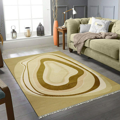 Modern Brown Handmade Living Room Cotton Modern Rug DGP-45