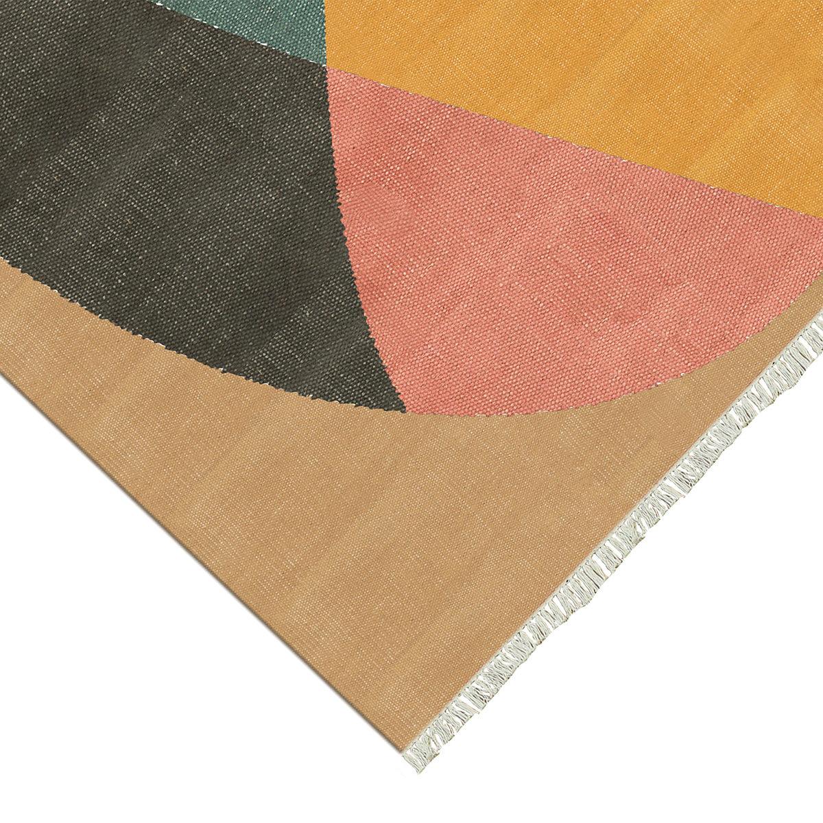 Cotton Multicolor Washable  Handmade Outdoor Cotton Area Rug DGP-46