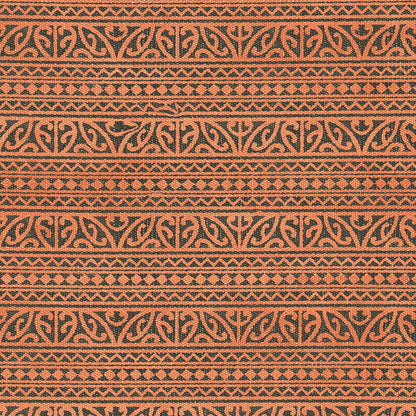 Beautiful Orange Handmade Indian Trendy Cotton Rug DGP-52