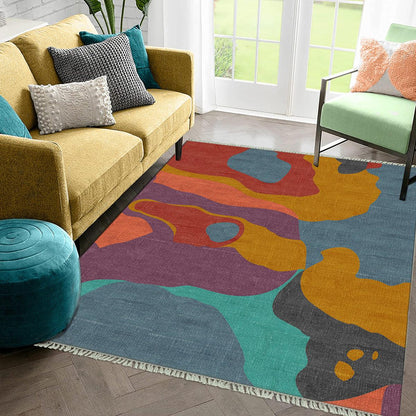 Eco Friendly Multicolor Abstract Handmade Modern Living Area Rug DGP-58