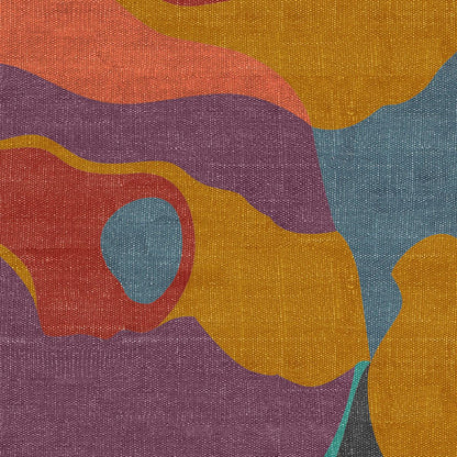 Eco Friendly Multicolor Abstract Handmade Modern Living Area Rug DGP-58